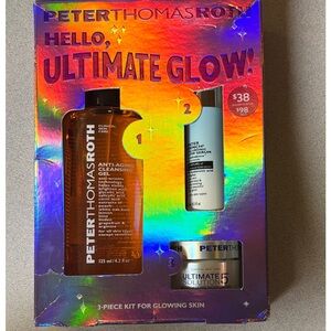 BNIB WOMENS Peter Thomas Roth 3-piece Ultimate Glow Skincare Kit